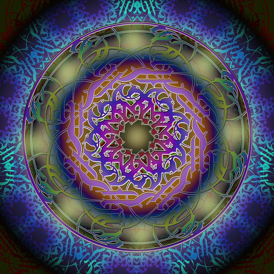 Magic Digital Art - Friendship Mandala by Hannah Moesker