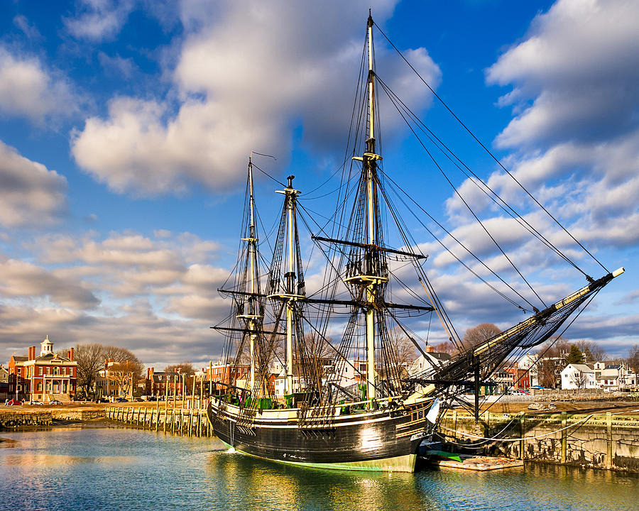 Friendship Of Salem At Harbor Photograph by Mark E Tisdale