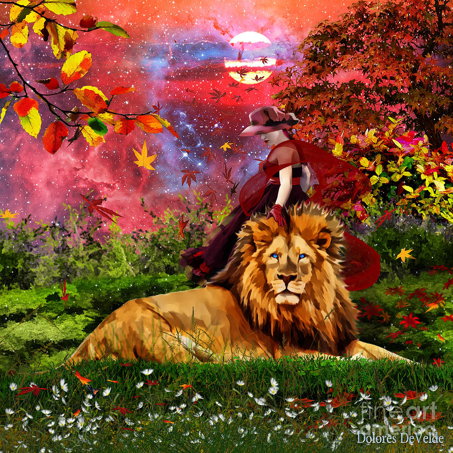 Friendship with the King Digital Art by Dolores Develde