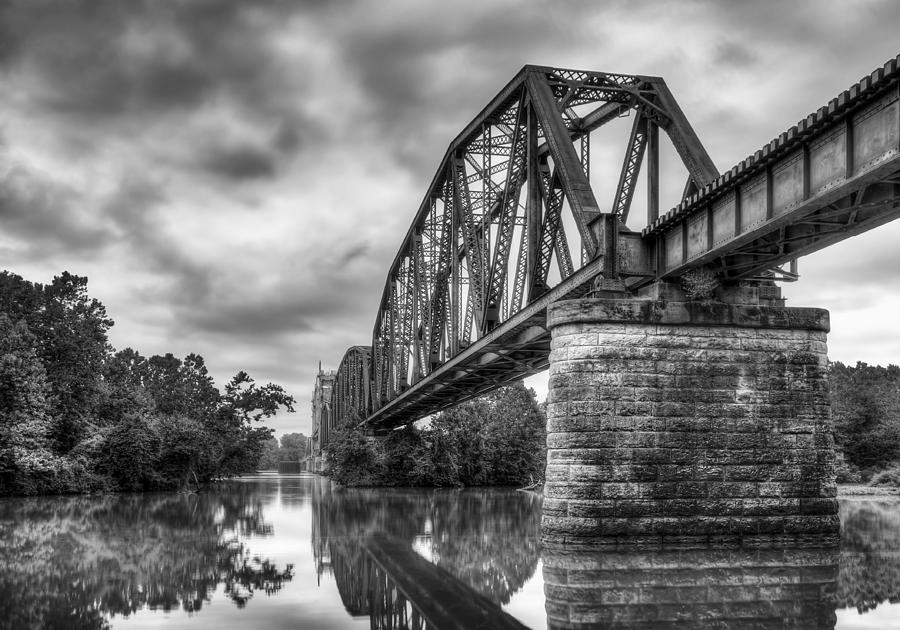 Frisco Bridge in Monochrome Photograph by James Barber