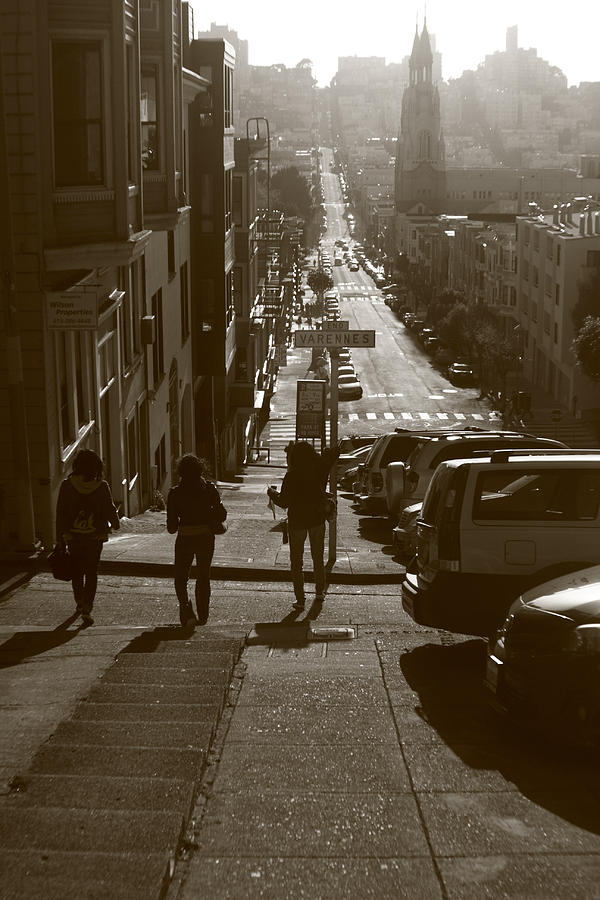 Frisco Steps - San Francisco Photograph by Aidan Moran