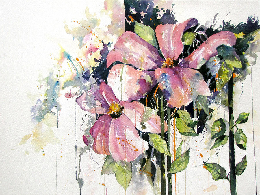 Flower Painting - Frivolity by Rae Andrews