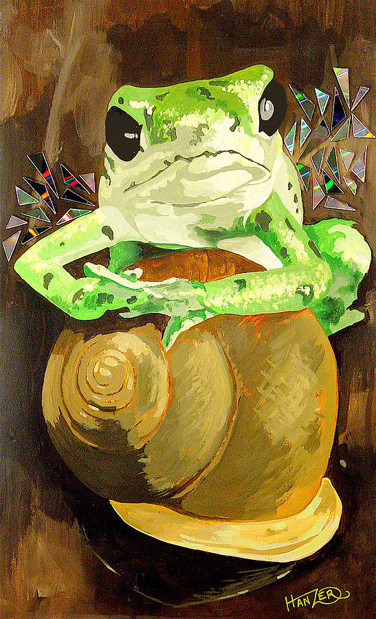 Frog And Friend Painting By Jack Hanzer Susco - Fine Art America