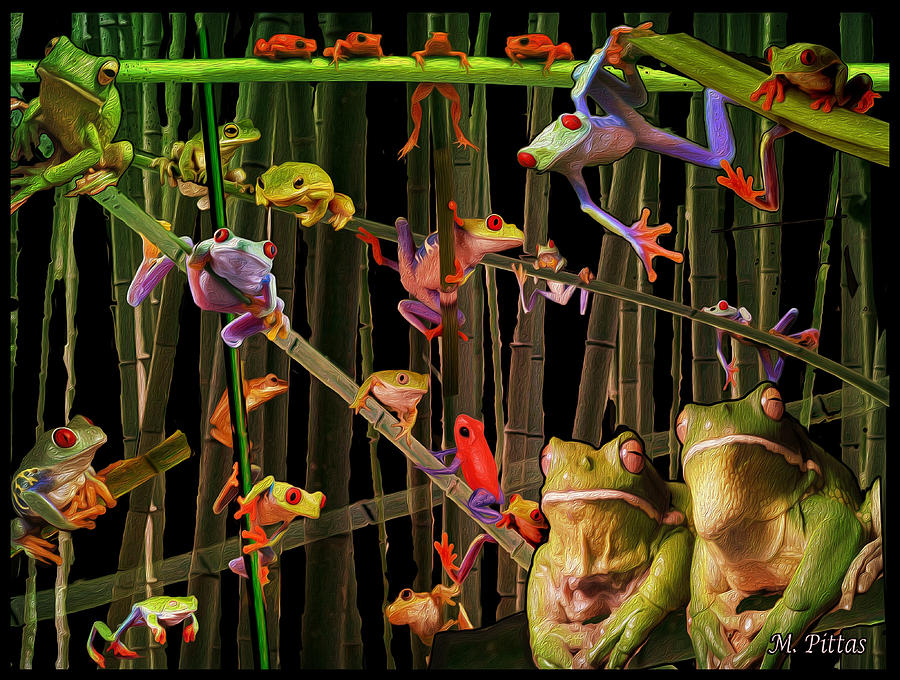 Frog Bog Digital Art by Michael Pittas