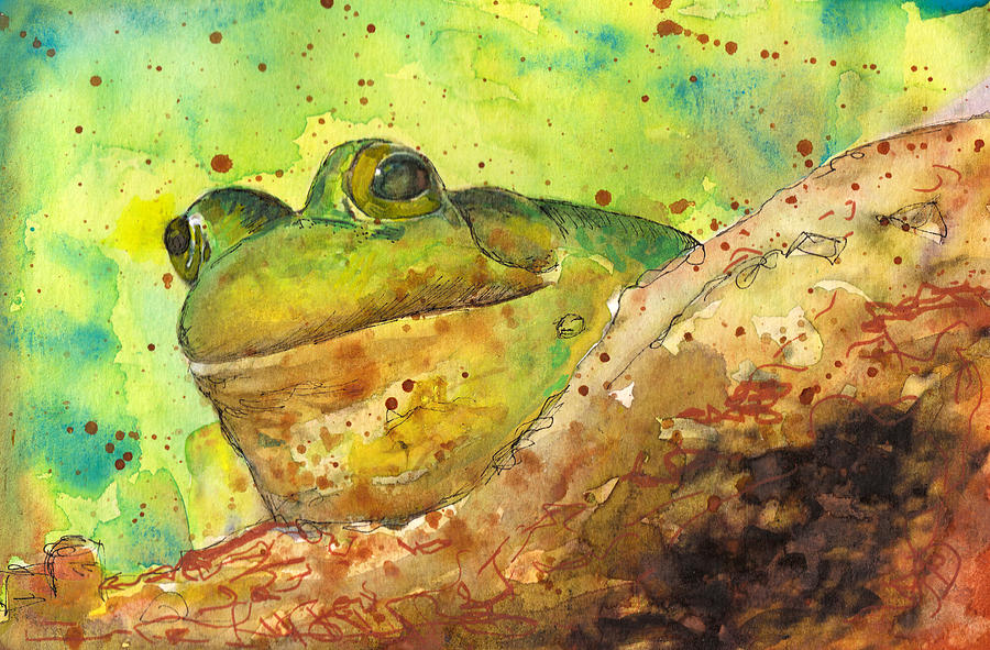 Frog In Tree Painting by Susan Powell - Fine Art America