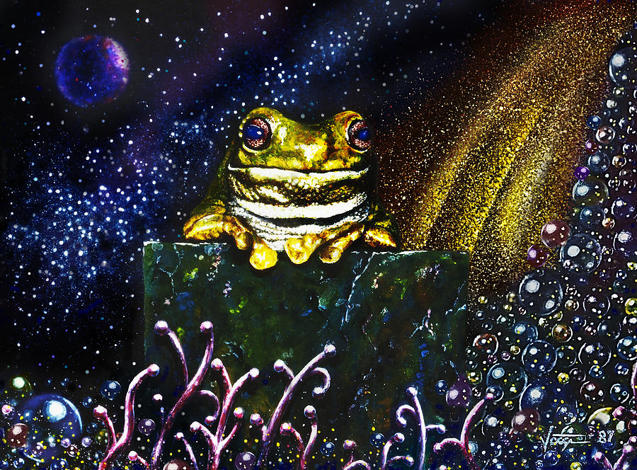 Frog  King Painting by Hartmut Jager