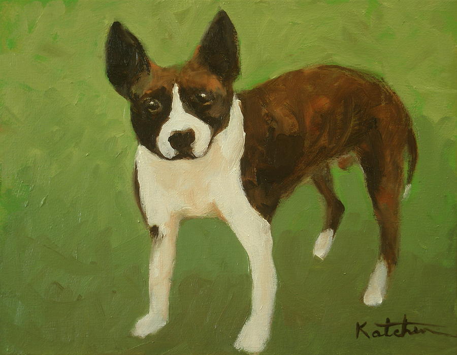 Dog Painting - Frog the Dog by Carole Katchen