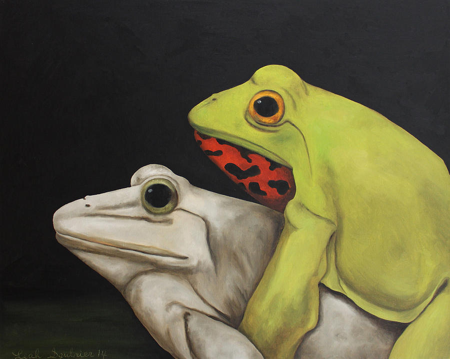Frog Painting - Froggy Style by Leah Saulnier The Painting Maniac