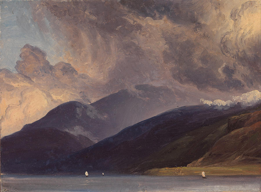 Thomas Fearnley Painting - From Balestrand at the Sognefjord by Thomas Fearnley