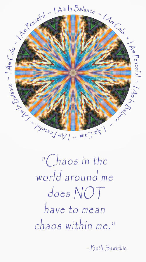 From Chaos to Calm Digital Art by Beth Sawickie