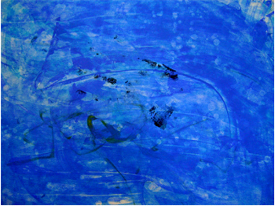 Swimming Painting - From Deep Under by Cruz Selene Ambrosio Swimming Painting - From Deep Under by Cruz Selene Ambrosio
