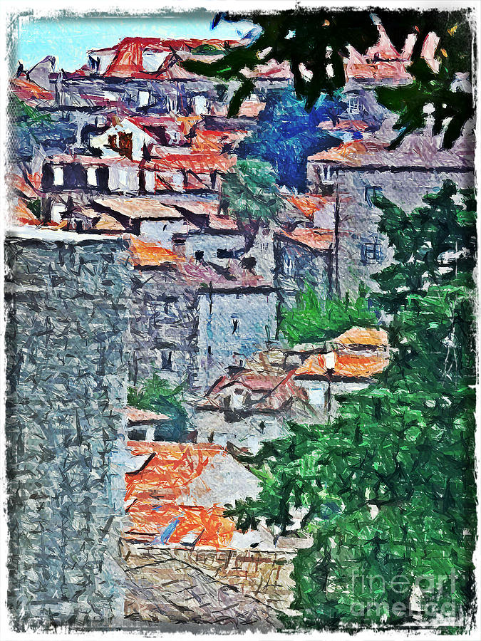 From Dubrovnik with love... Mixed Media by Binka Kirova