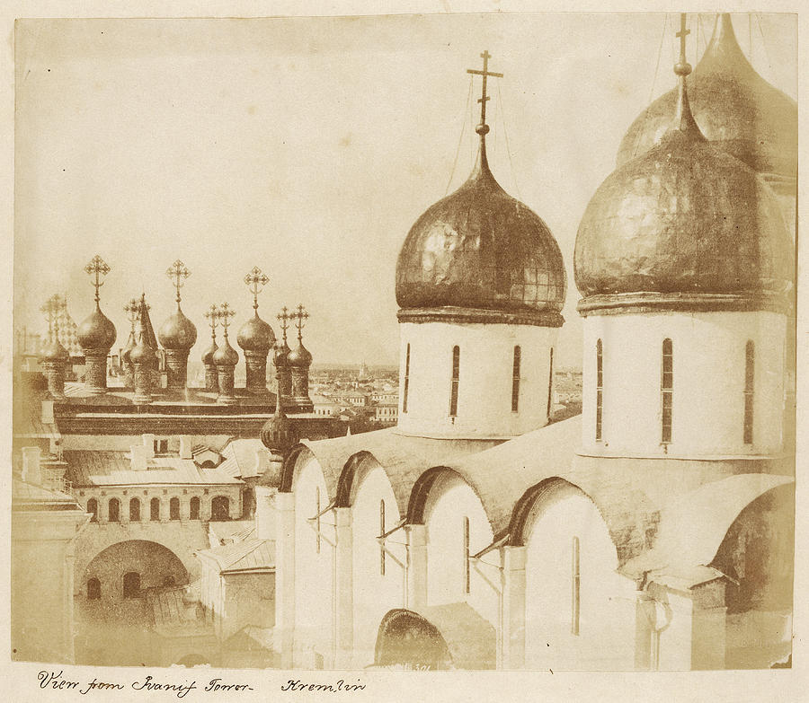 Moscow Drawing - From Ivanif Sic Tower, Kremlin, Moscow Roger Fenton by Litz Collection