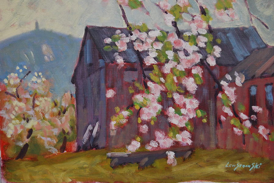 from Jaeschkes Apple Orchard Painting by Len Stomski