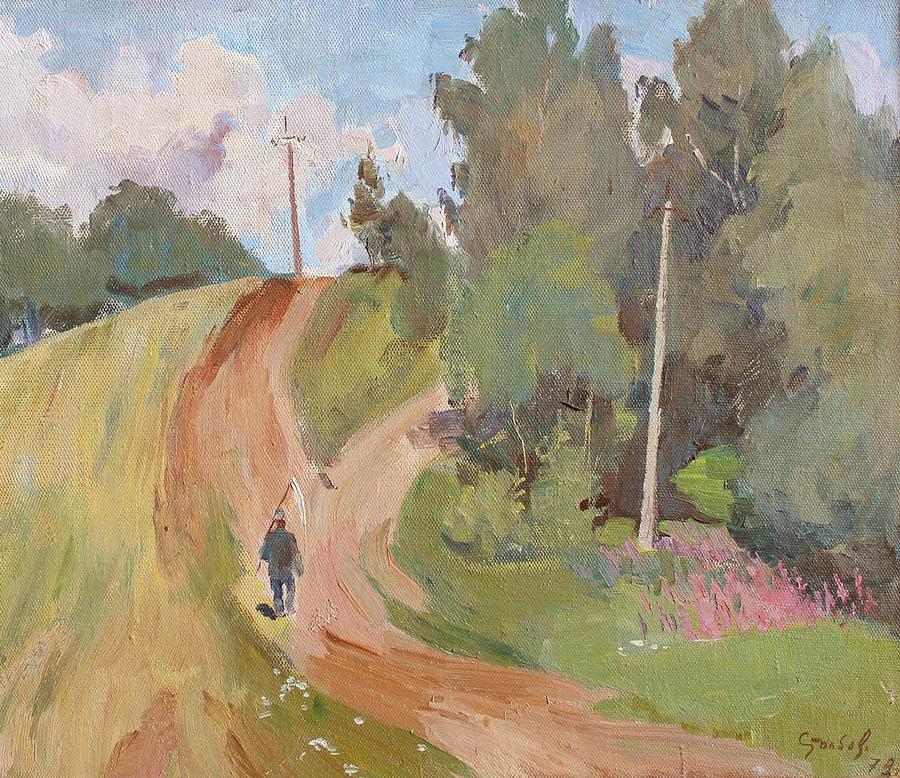 Summer Painting - From mowing by Alexander Stolbov