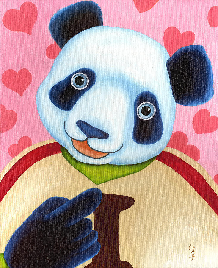 From Okin the Panda illustration 15 Painting by Hiroko Sakai