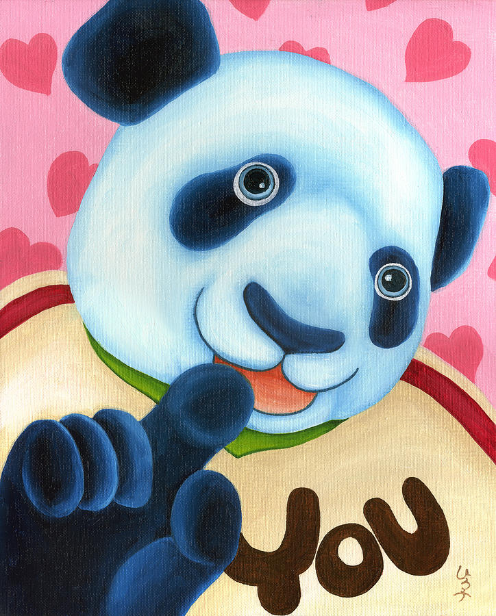From Okin the Panda illustration 16 Painting by Hiroko Sakai