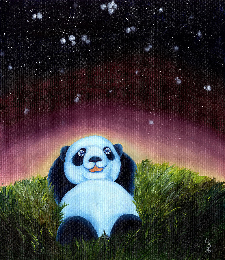 From Okin the Panda illustration 5 Painting by Hiroko Sakai