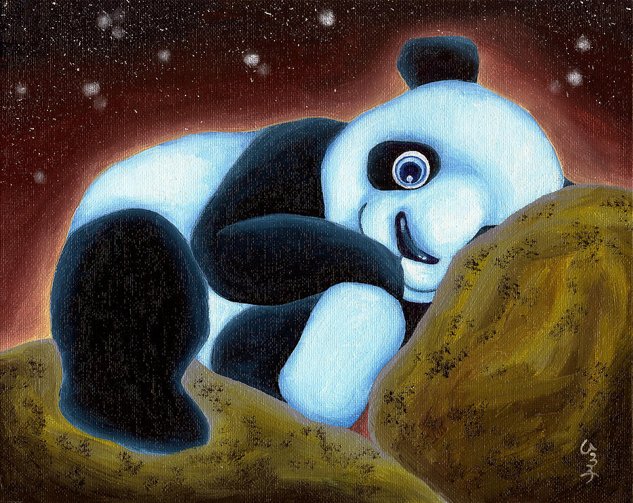 From Okin the Panda illustration 7 Painting by Hiroko Sakai