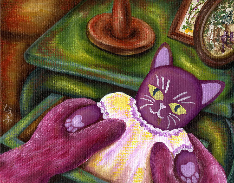 From Purple Cat illustration 20 Painting by Hiroko Sakai