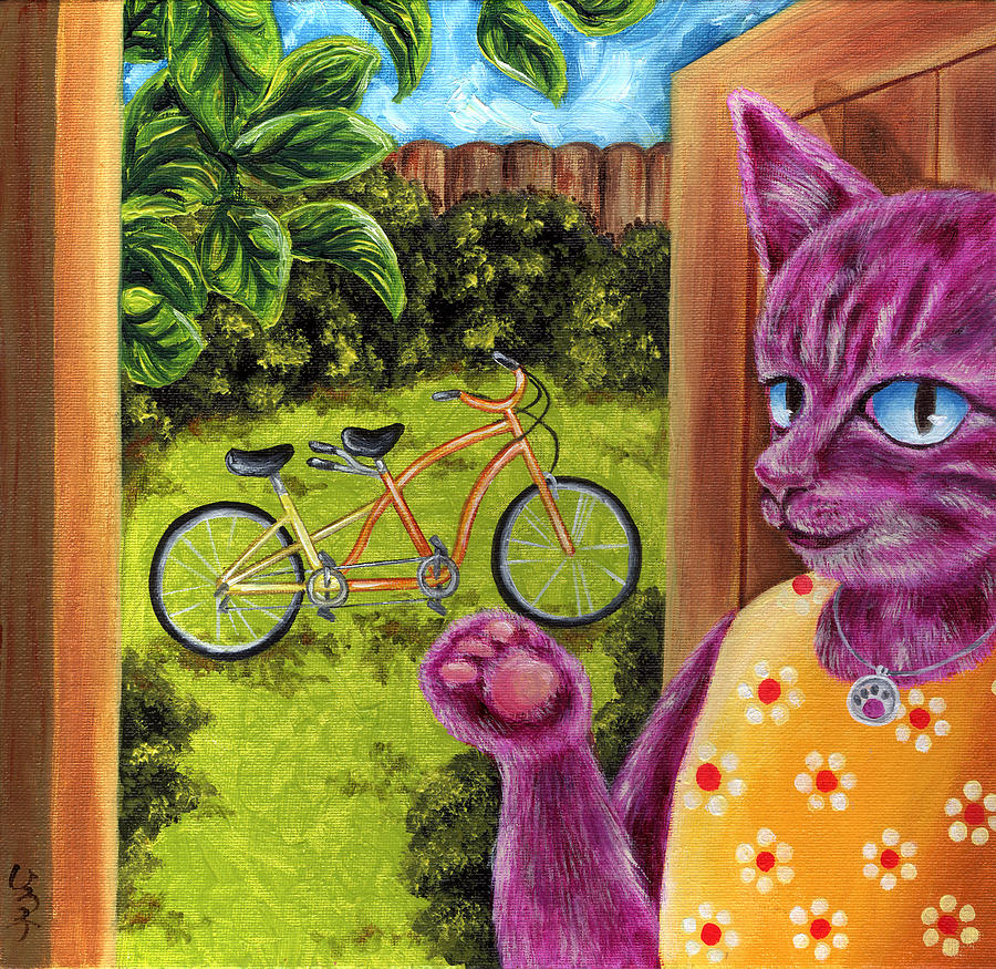 From Purple Cat illustration 22 Painting by Hiroko Sakai