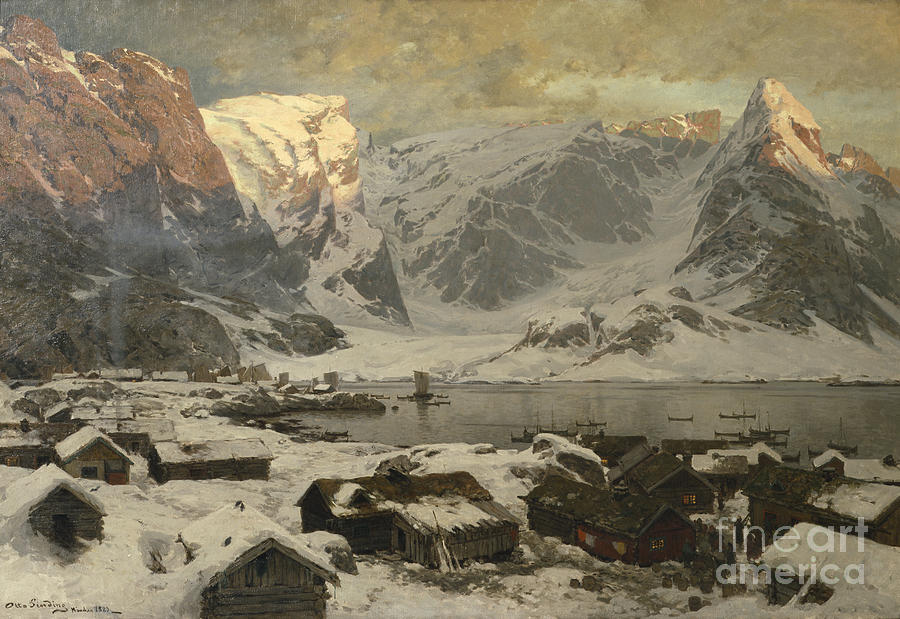 From Reine i Lofoten Painting by Otto Sinding