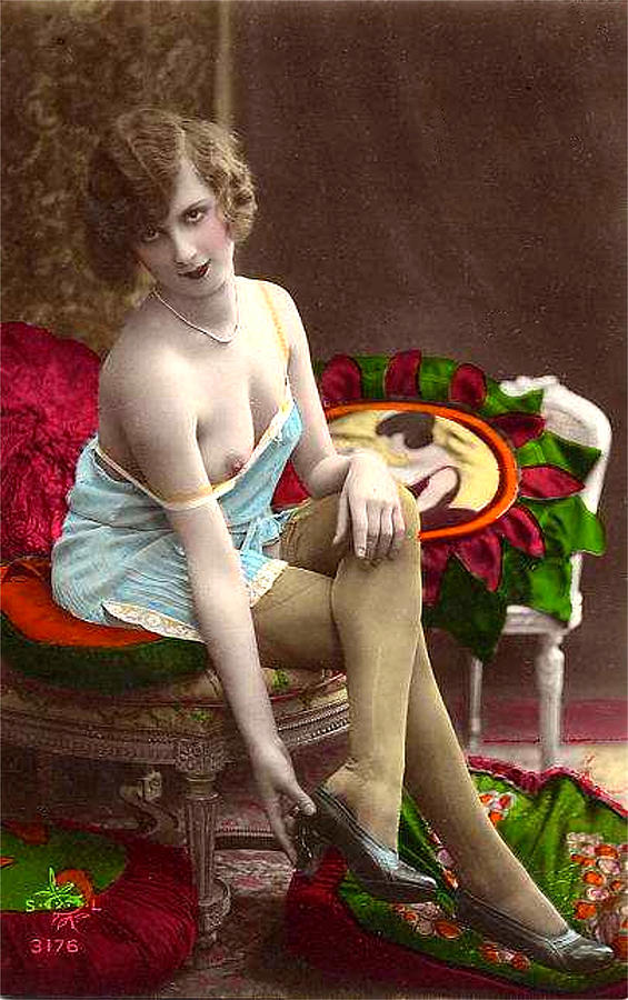 From Risque Postcard Collection 1 Photograph by Studio Photographer
