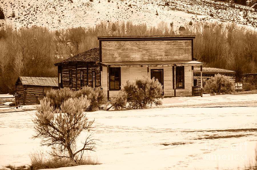 From Saloon to Store Front and Home in Sepia Photograph by Sue Smith