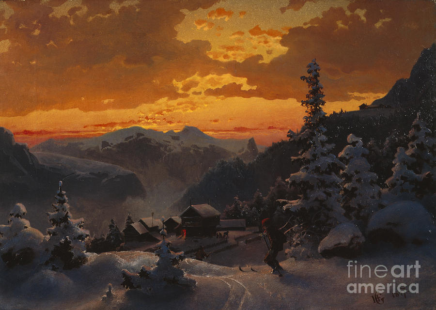 From Telemark Painting by Hans Gude