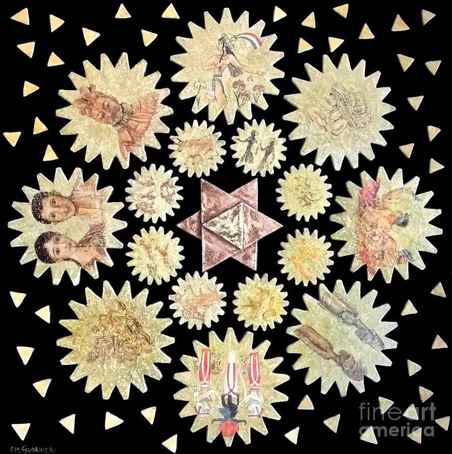Divine Mixed Media - From the divine to the cell to civilization to the universe by Anna Maria Guarnieri Divine Mixed Media - From the divine to the cell to civilization to the universe by Anna Maria Guarnieri