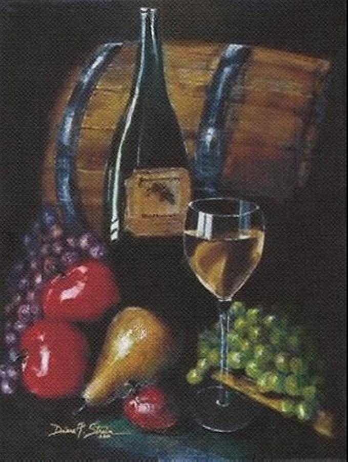 From the Fruit to The Glass Painting by Diane Strain