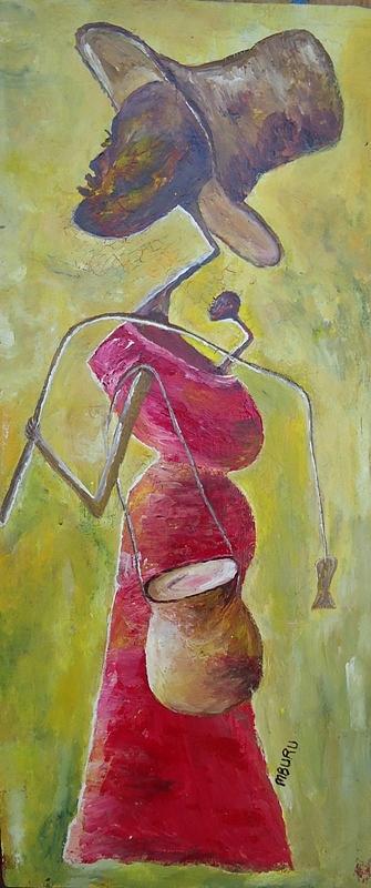 From The Market Painting by Peter Nyanjui Mburu - Fine Art America