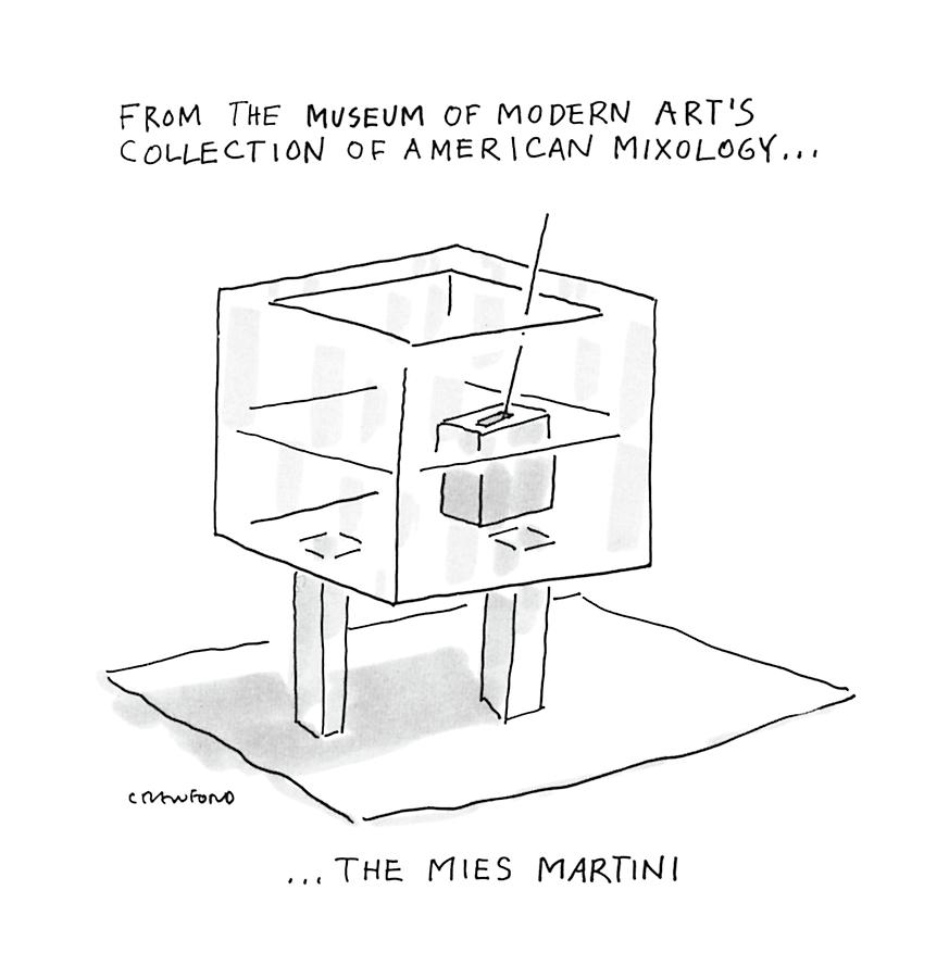 From The Museum Of Modern Arts Collection Drawing by Michael Crawford