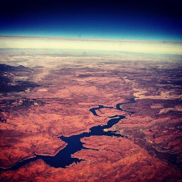 Nature Photograph - From The Plane Window :) Somewhere Over by Katerina Skassi