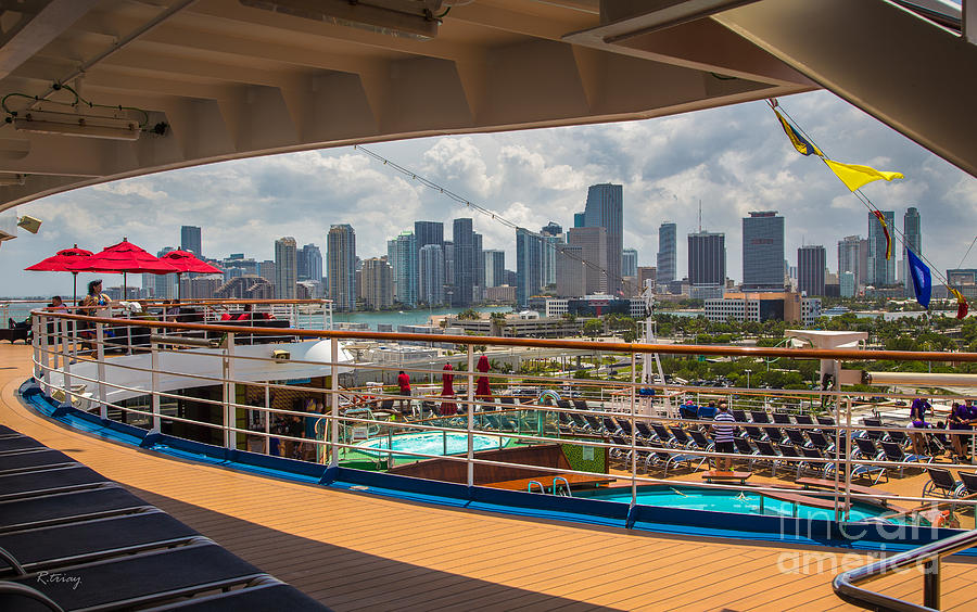 Miami From The Rear Deck Photograph by Rene Triay FineArt Photos