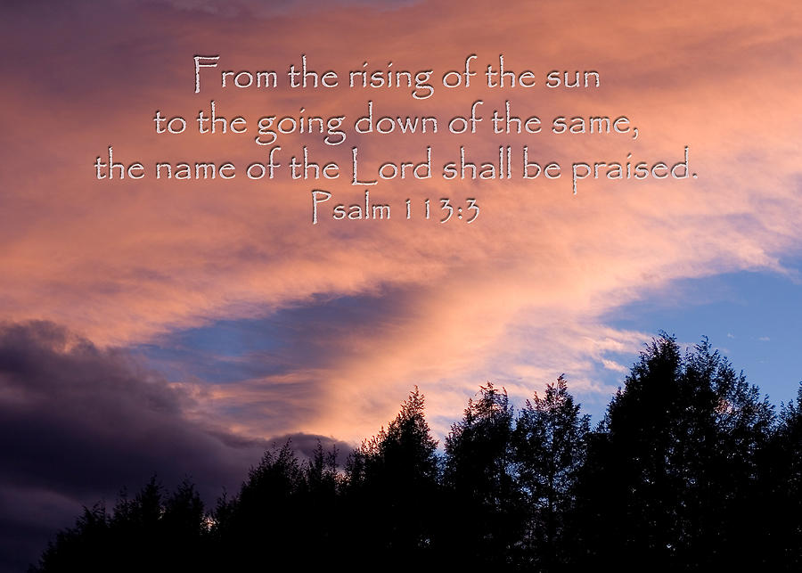 From the rising of the sun Photograph by Denise Beverly
