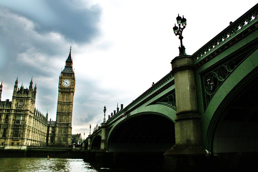 Big Ben Photograph - From the Thames by Christopher Hoffman
