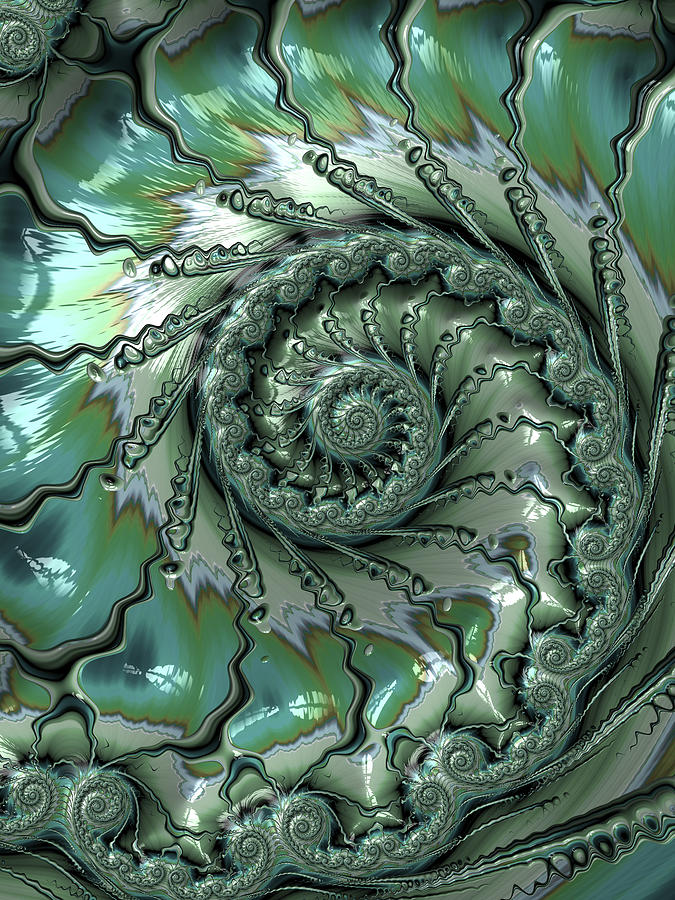 Abstract Digital Art - Fronds by Amanda Moore
