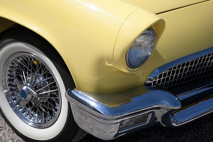 Front Detail of American Classic Car Photograph by Bim
