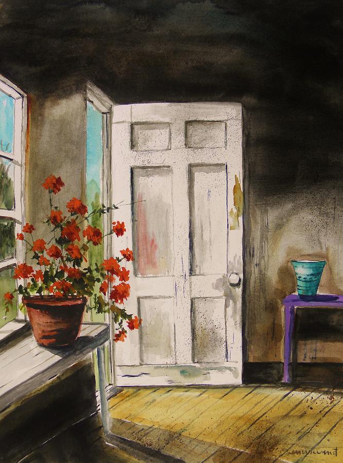 Flower Painting - Front Door by John Williams