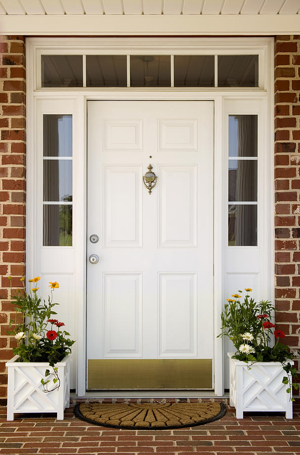 Front door of Home Photograph by SteveCash