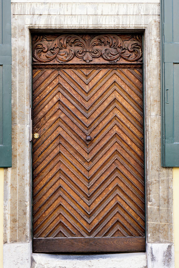 Front Door.  Wood Door Photograph by Ewastudio