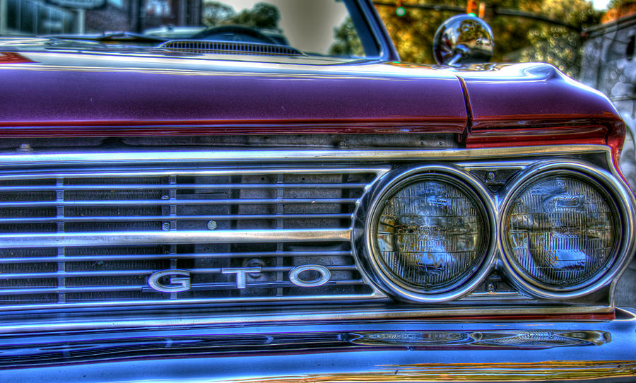 Front left grill of GTO Photograph by Andy Lawless