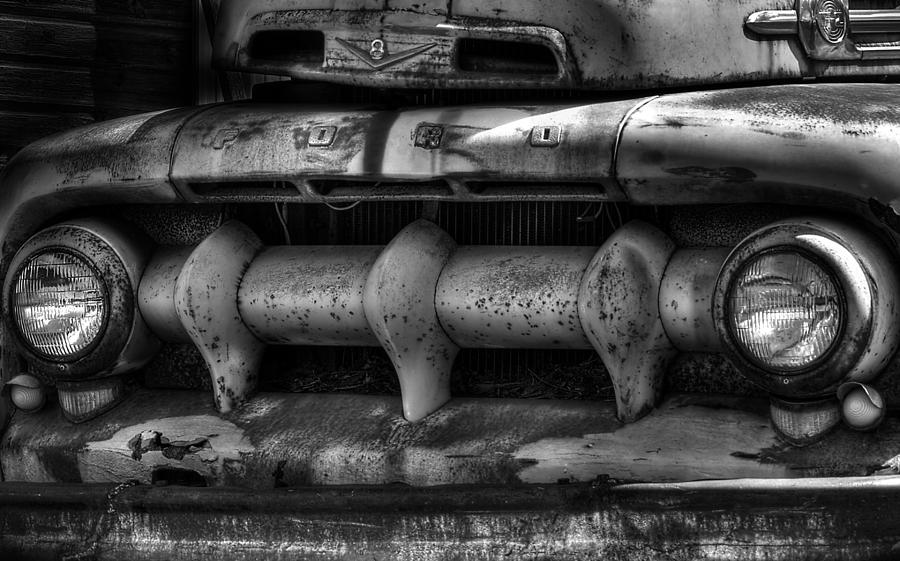 Ford Truck Photograph - Front of Fifty Two Ford by Thomas Young