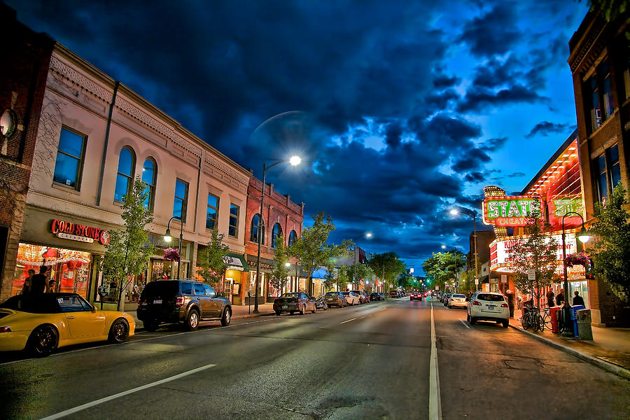 Front Street in Downtown Traverse City Michigan Photograph by Joey Lax