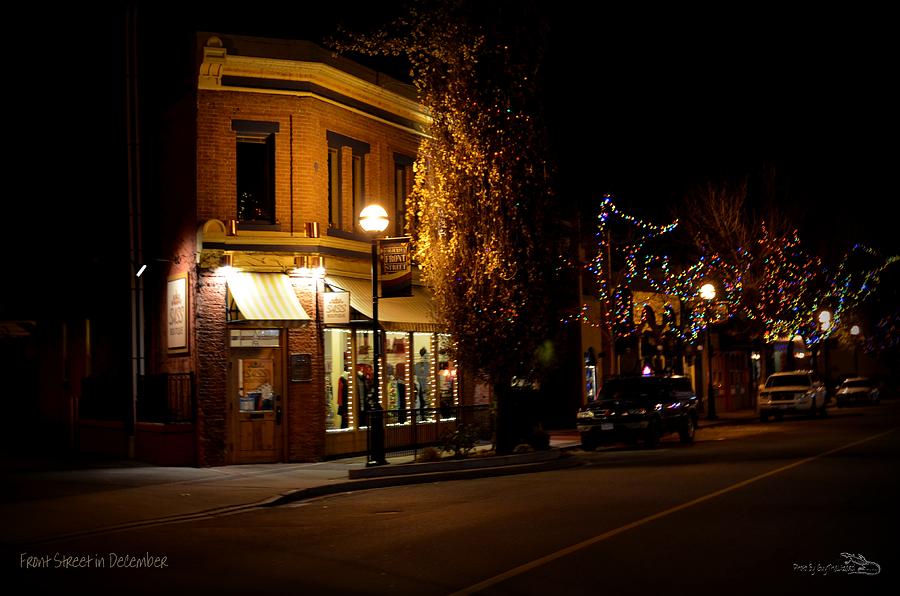 Front Street Penticton - Night Photograph by Guy Hoffman