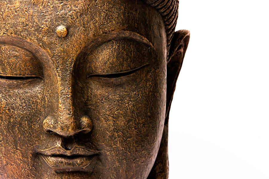 Front view of Buddhas face Photograph by Maodesign