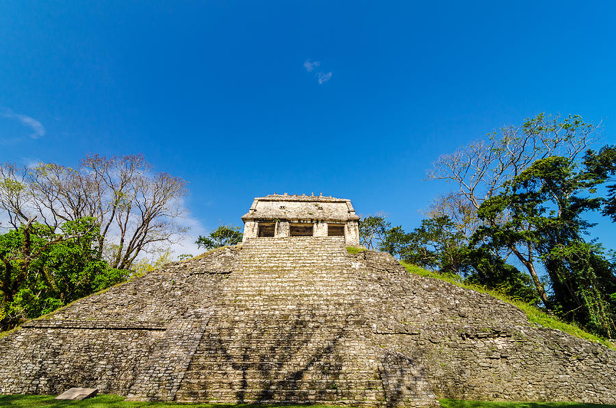 Front View Of Mayan Temple Photograph