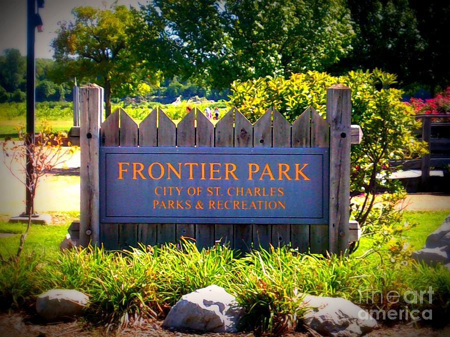 Frontier Park Sign Photograph by Kelly Awad