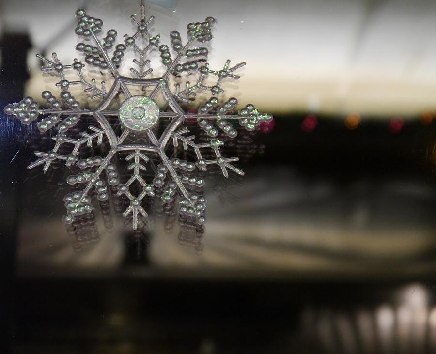 Frost Diner Snowflake Photograph by Jane Ford